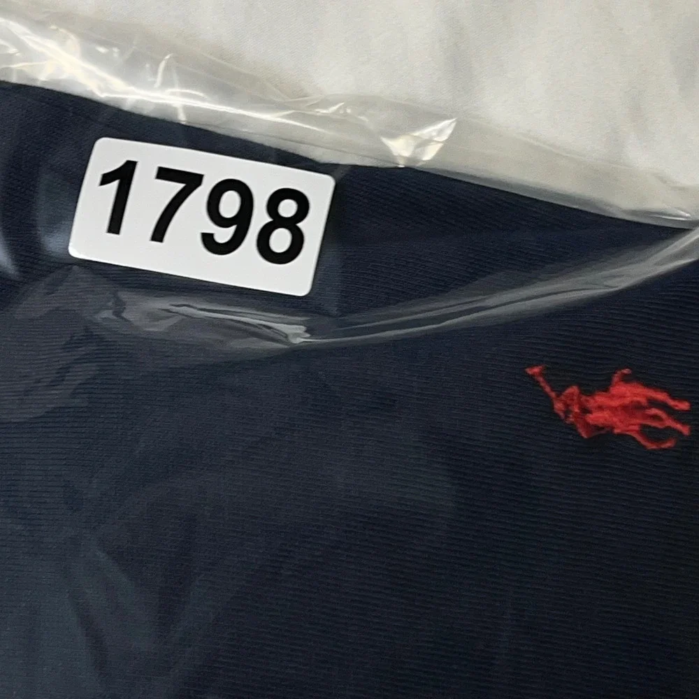 Polo Ralph Lauren Men XL Supreme Comfort T-Shirt Navy Blue Red Pony Cotton Modal